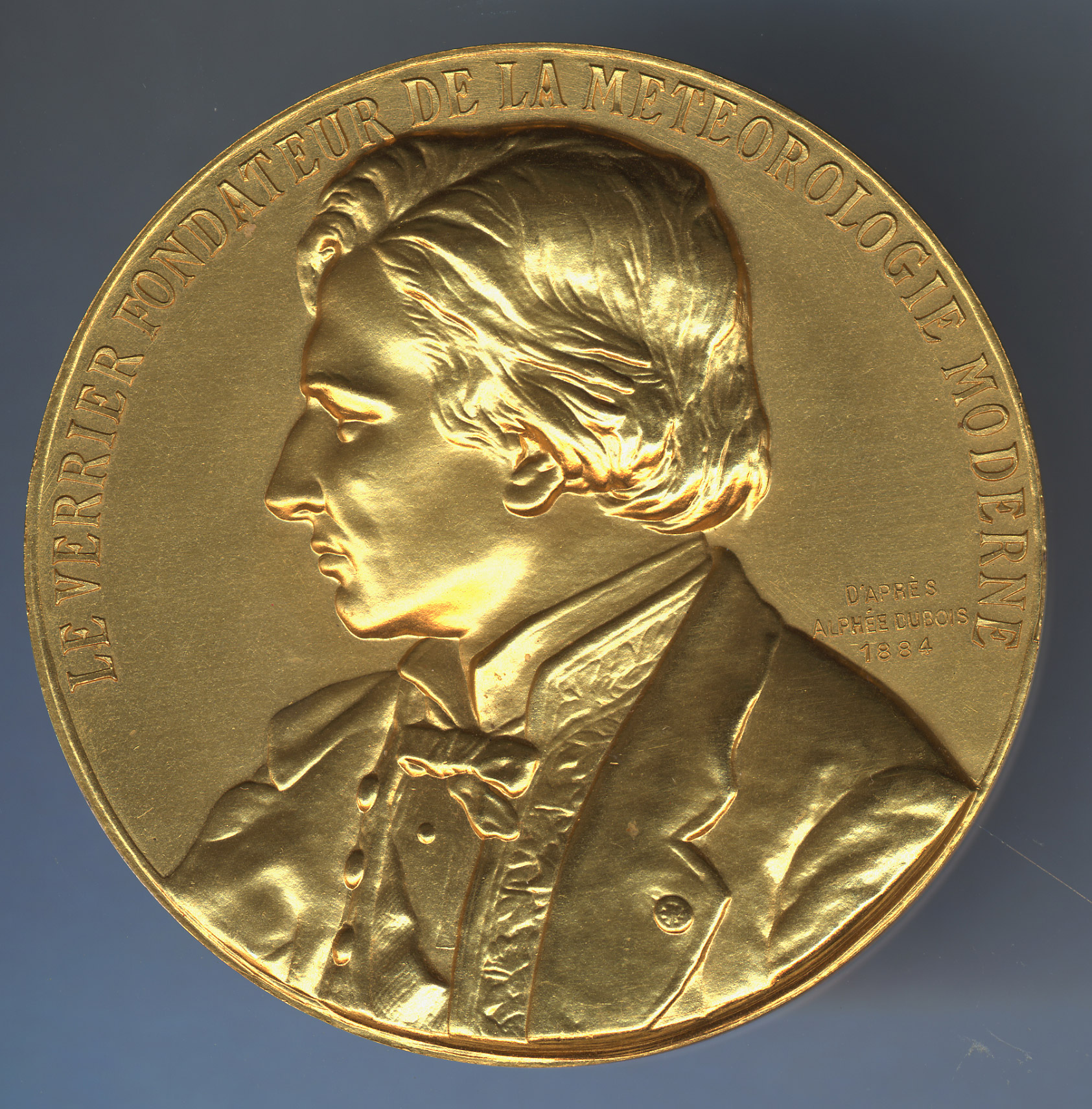 Médaille Française En Bronze – Le Verrier, Fondateur De La Météorologie Moderne